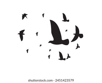 Bird icon set vector image