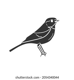 Bird Icon Silhouette Illustration. Flight Animal Vector Graphic Pictogram Symbol Clip Art. Doodle Sketch Black Sign.