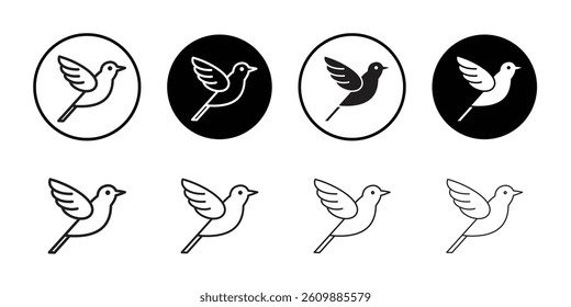 bird icon Simple thin outline