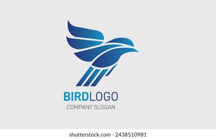 Bird icon symbol peacock minimalist modern logo design icon template