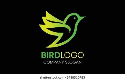 Bird icon symbol peacock minimalist modern logo design icon template