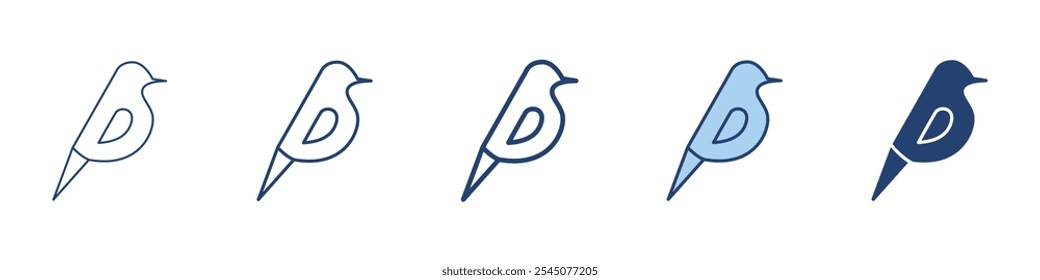 Icono de pájaro Conjunto de símbolos colección