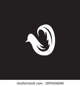 Bird icon and symbol vector illustration