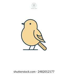 Bird Icon symbol vector illustration isolated on white background