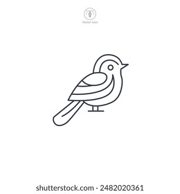 Bird Icon symbol vector illustration isolated on white background