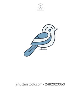 Bird Icon symbol vector illustration isolated on white background