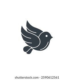 Bird icon symbol vector illustration isolated on white background