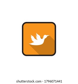 Bird icon template flat design