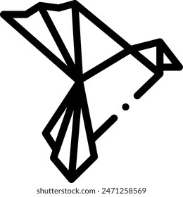 bird icon. Thin Linear Style Design Isolated On White Background