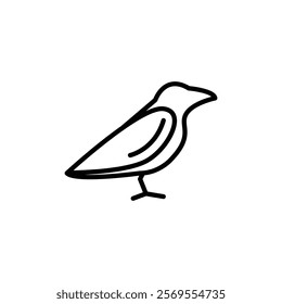 Bird icon Thin vector set