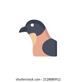 pájaro, vector de ícono de pájaro, pájaro de dibujos animados. 