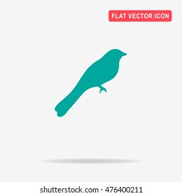 Bird icon. Vector concept illustration for design.