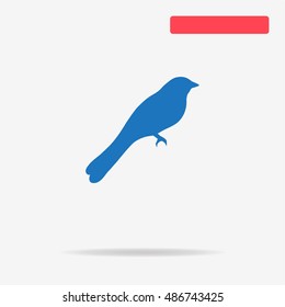 Bird icon. Vector concept illustration for design.