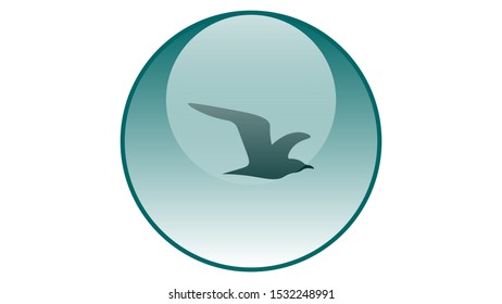 Bird icon vector design. Flying bird silhouette	

