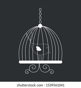 bird icon vector design on the black backround
