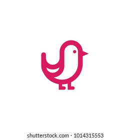 Bird icon vector, design for valentines day
