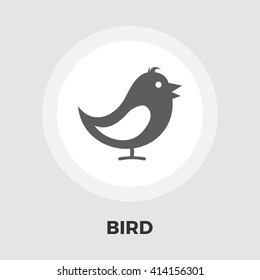 Bird icon vector. Flat icon isolated on the white background. Editable EPS file. Vector illustration.