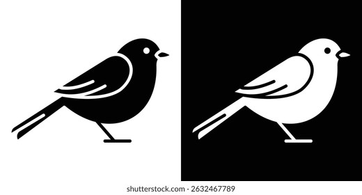 Bird icon Vector in flat style. Collection silhouettes
