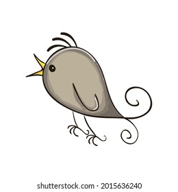 bird icon vector. bird vector graphic illustration
