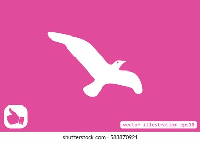 bird icon vector illustration.
