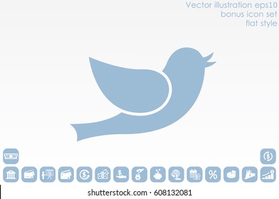 Bird icon vector illustration