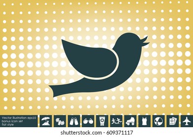 Bird icon vector illustration