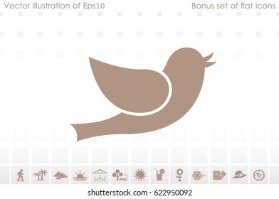 Bird icon vector illustration