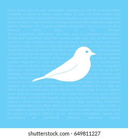 bird icon. vector illustration 
