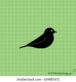 bird icon. vector illustration 