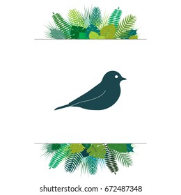 bird icon. vector illustration 