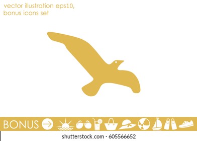 bird icon vector illustration eps10.