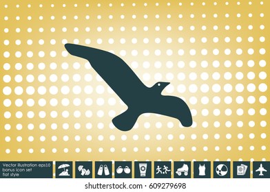 bird icon vector illustration eps10.