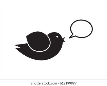 Bird, icon, vector illustration of Eps10