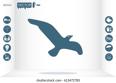 bird icon vector illustration eps10.