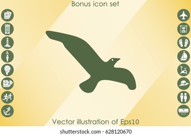 bird icon vector illustration eps10.