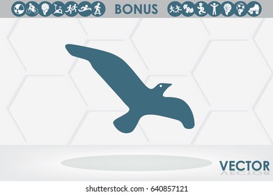 bird icon vector illustration eps10.