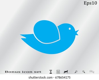 Bird, icon, vector illustration of Eps10