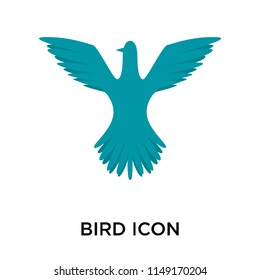 Bird icon vector isolated on white background for your web and mobile app design, Bird logo concept