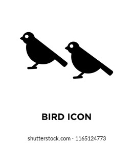 Bird icon vector isolated on white background, Bird transparent sign , dark pictogram