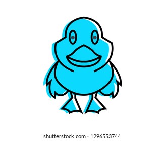 Bird icon vector - linear colorful style icon