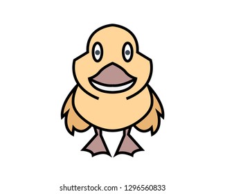 Bird icon vector - linear fill style icon