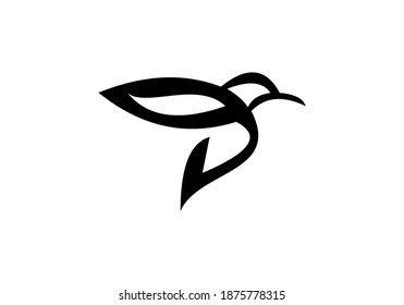bird icon vector logo design