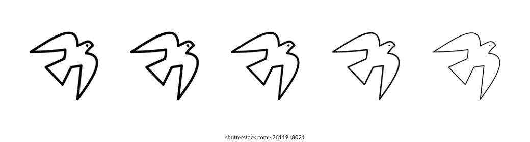 Bird icon Vector logo sign