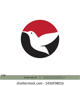 bird icon vector logo template