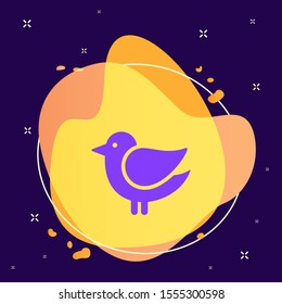 Bird icon - Vector outline symbol design from