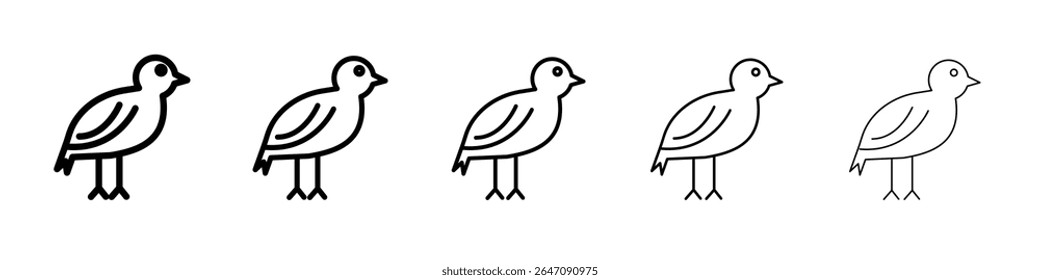 Icono de pájaro Vector de contorno símbolo o ilustración