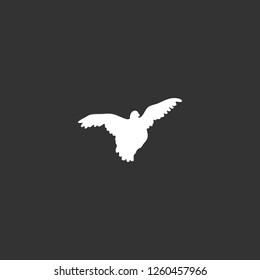 bird icon vector. bird sign on black background. bird icon for web and app