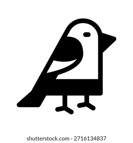 Ilustración de diseño de símbolo de Vector de icono de pájaro