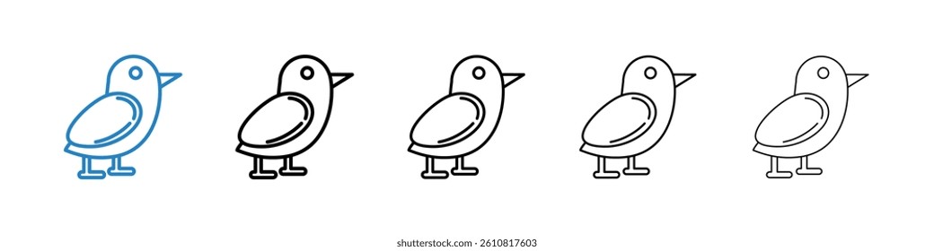 Bird icons collection vectors for web ui
