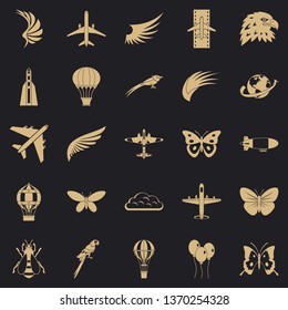 Bird icons set. Simple set of 25 bird vector icons for web for any design